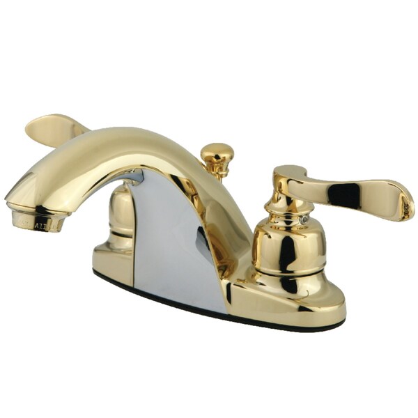KB8642NFL 4" Centerset Bathroom Faucet, Polished Brass